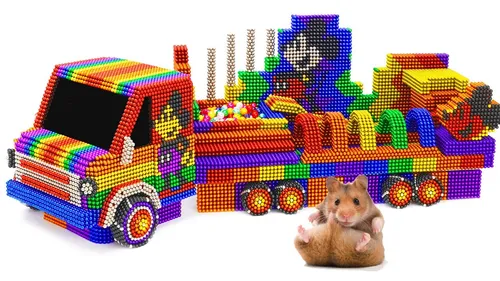 How To Make Amazing Mickey Mouse Car For Hamster With Magnetic Balls