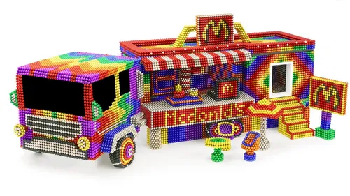 How To Make Macdonal Food Car With Magnetic Balls