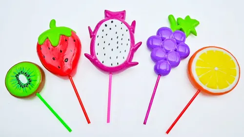 Lollipop fruit clay cracking making