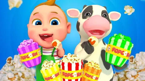 The Muffin Man Song - Colorful Popcorn Version For Children | Super Sumo Nursery Rhymes & Kid Song